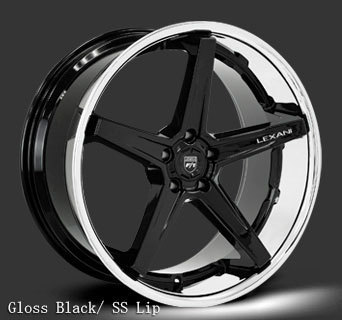 LEXANI★SAVAGE★22インチ×10.5J★人気デザイン!ホイールのみ4本セット!レクサーニ レグザーニ_GLOSS BLACK STAINLESS LIP