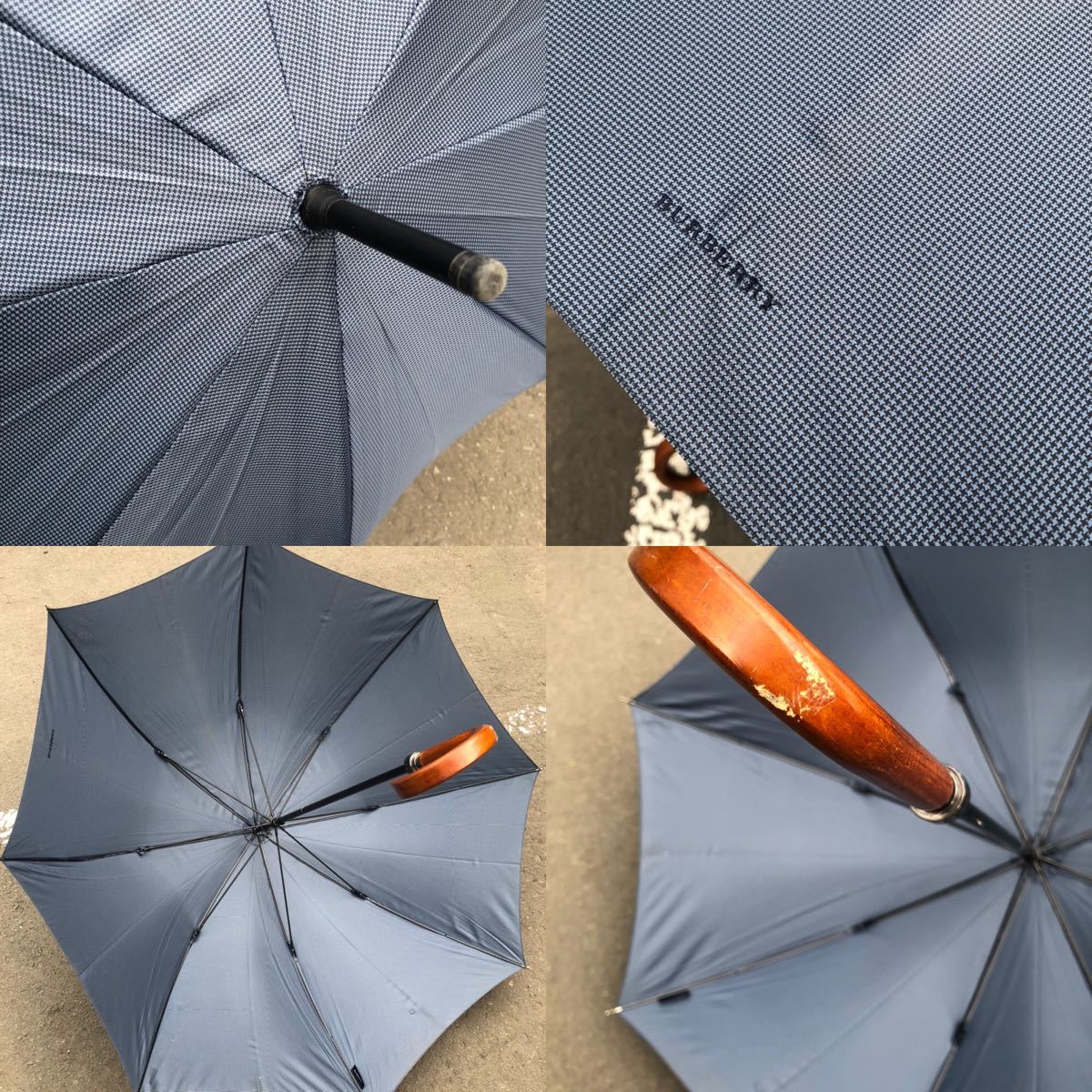 厚 224 Burberry バーバリー GIVENCHY ジバンシー ロゴ　紳士　メンズ　レディース　雨傘　カサ