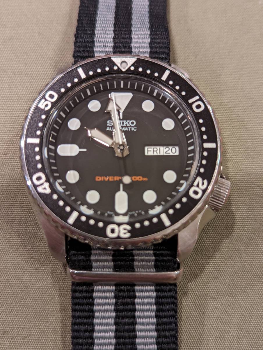 セイコー ダイバーズ ブラックボーイ SKX007KD 200m 自動巻き SEIKO 箱