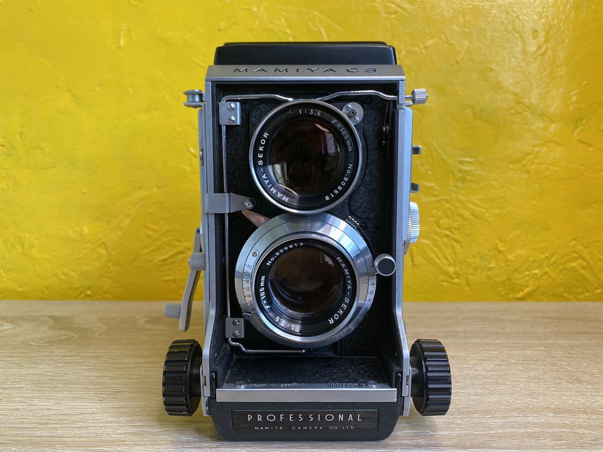 美品】MAMIYA マミヤ C3 PROFESSIONAL MAMIYA-SEKOR 105mm F3.5 二眼
