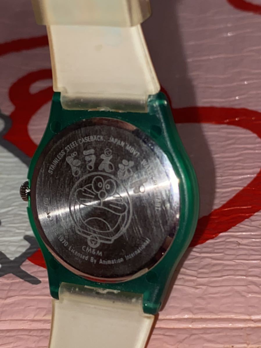 *CM&M wristwatch Doraemon wristwatch ( vinyl band / Doraemon ) junk treatment 