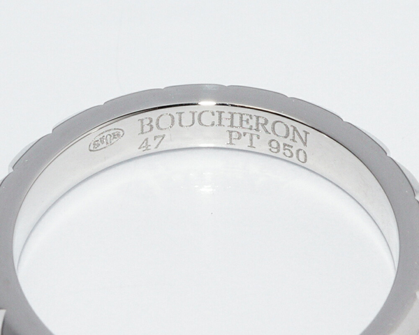 ブシュロン Pt950 クルドパリリング ポワントドディアマンリング 指輪(指輪)｜売買されたオークション情報、yahooの商品情報を