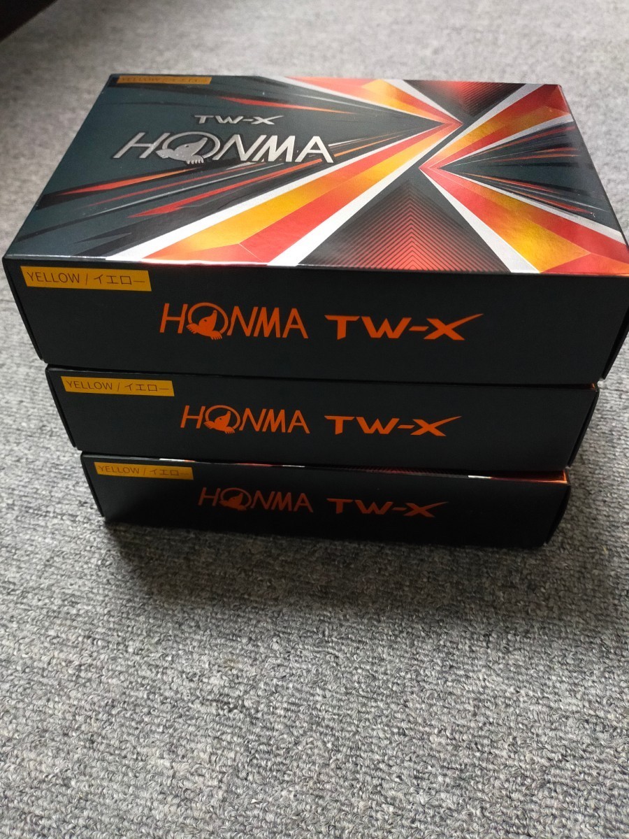 100%本物 3ダースセット ホンマ ゴルフ ボール TW-X TW-S 2021 1