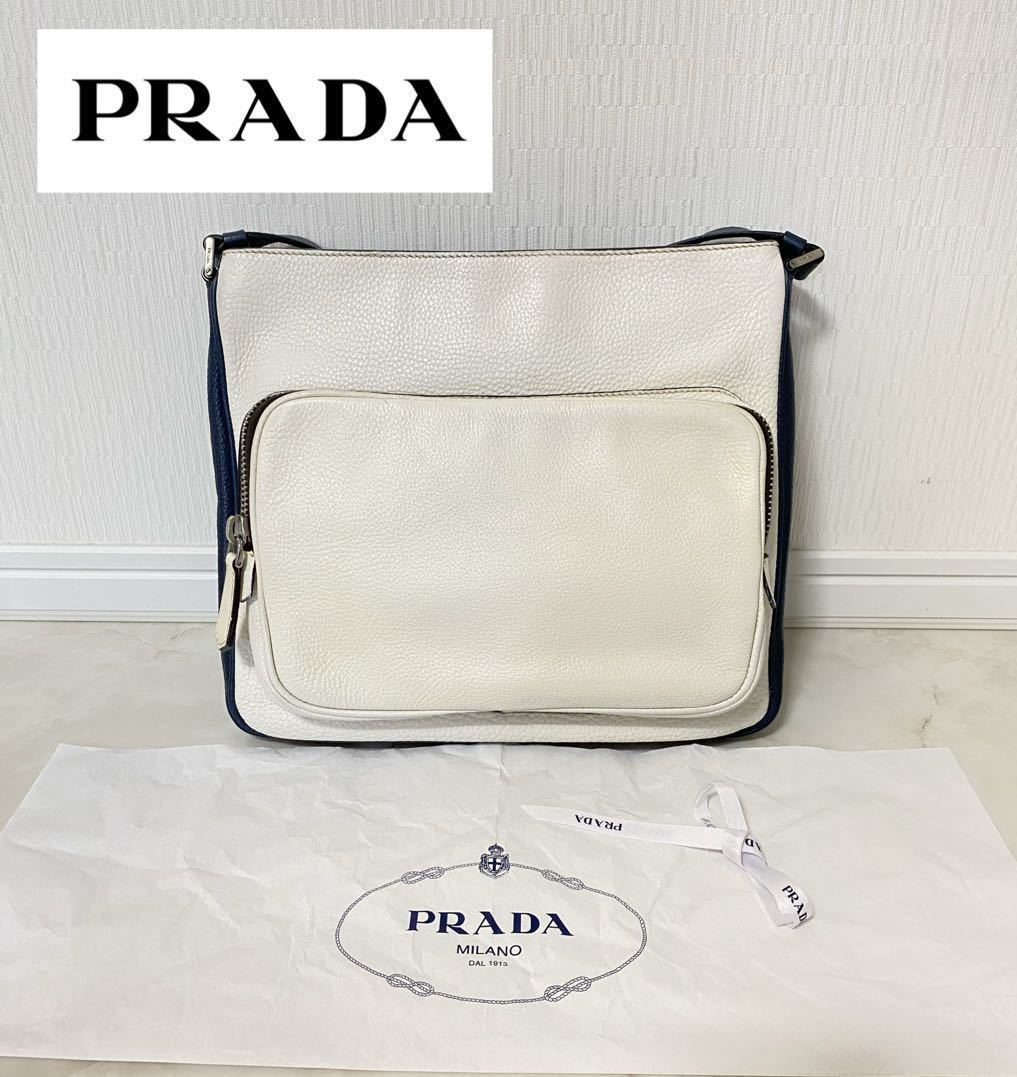 正規品 美品 PRADA SAFFIANO BAG プラダ レザー シ | JChereヤフオク