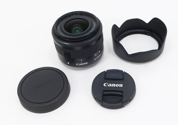 ◇美品【Canon キヤノン】EF-M 15-45mm F3.5-6.3 IS STM 一眼カメラ用レンズ グラファイト_画像7