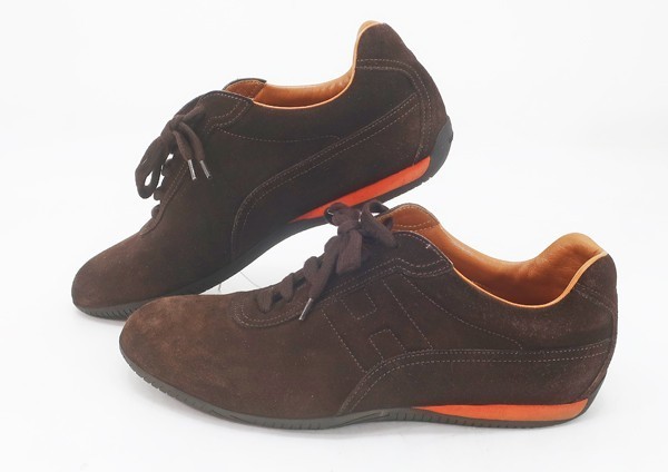 ◇【HERMES エルメス】スエード スニーカー ブラウン 42 1/2