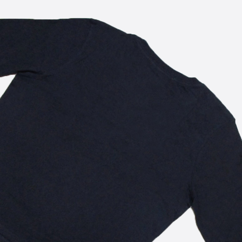 ★SALE★Abercrombie & Fitch/アバクロ★ロゴ刺繍長袖Tシャツ (Navy/M)_画像4