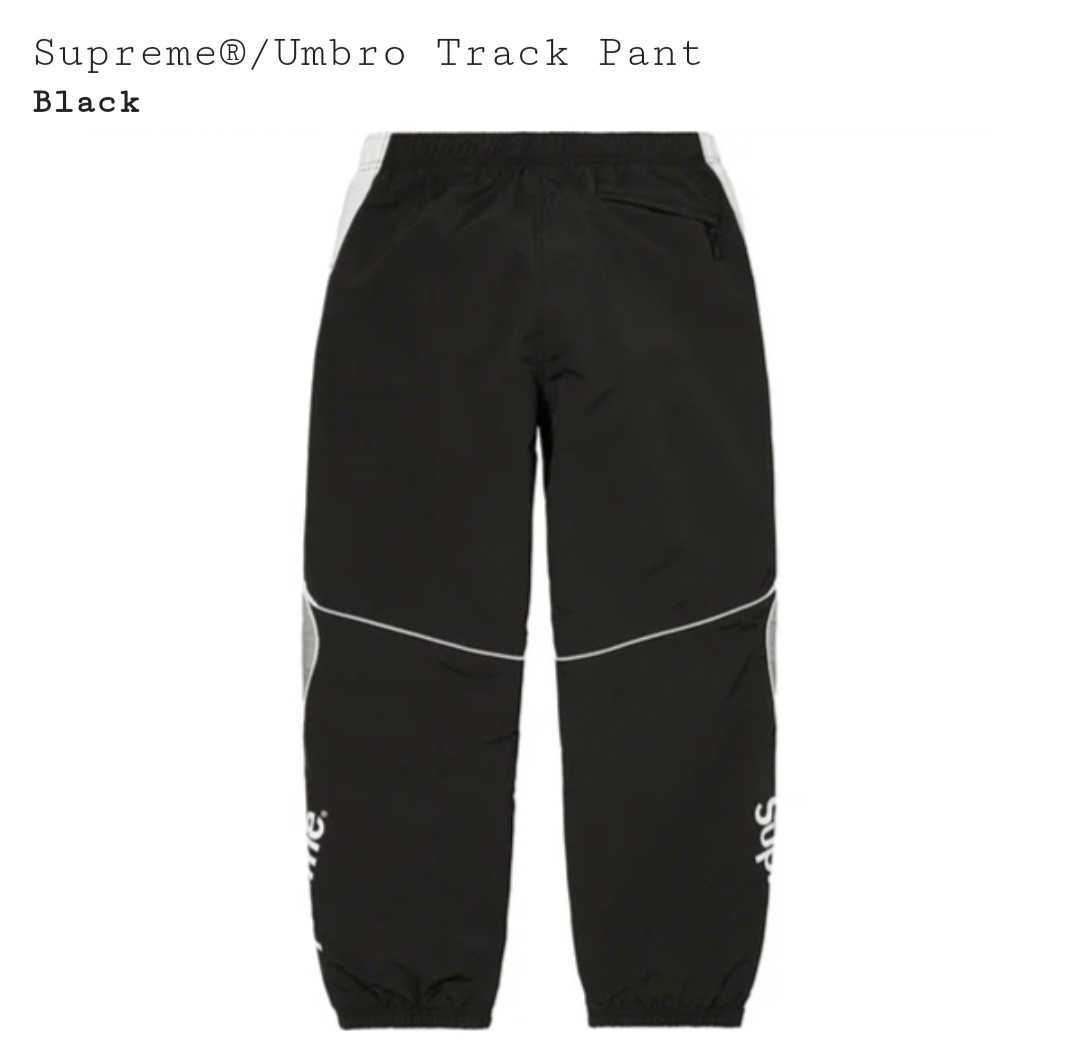 Supreme×Umbro☆Track Pant Black ブラック 黒 Small Sサイズ トラック