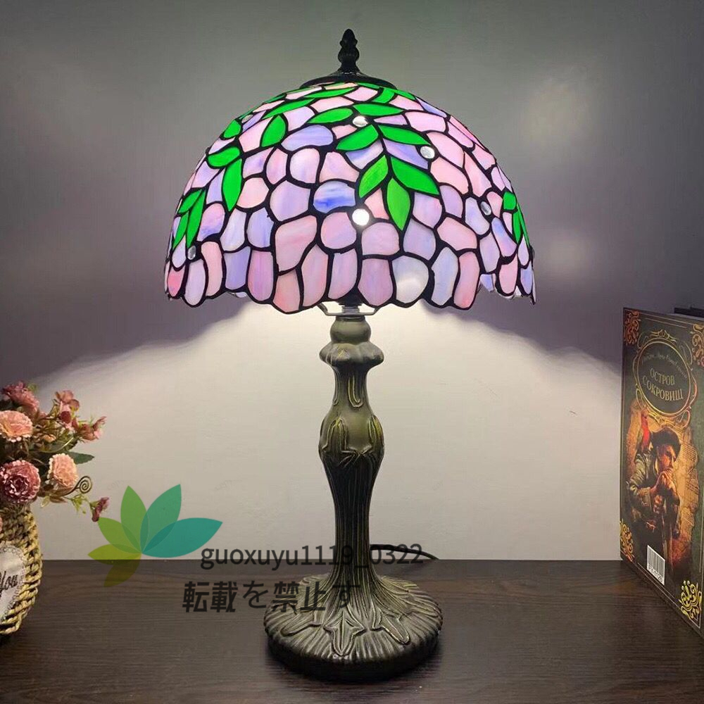 特売!極美品☆芸術 照明ステンドランプ ステンドグラス アンティーク