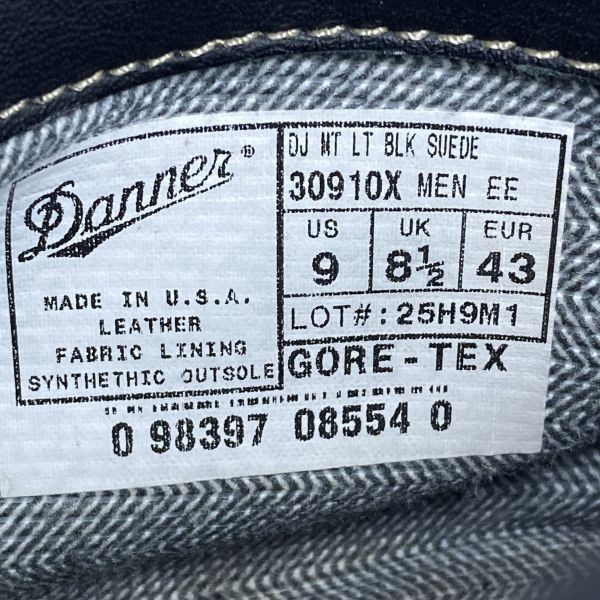 即決☆Danner 定価5万 30910X☆27cm マウンテンブーツ ダナー メンズ 9EE 黒 ブラック 本革 マウンテンライト スエード ゴアテックス www.pa-kotabumi.go.id