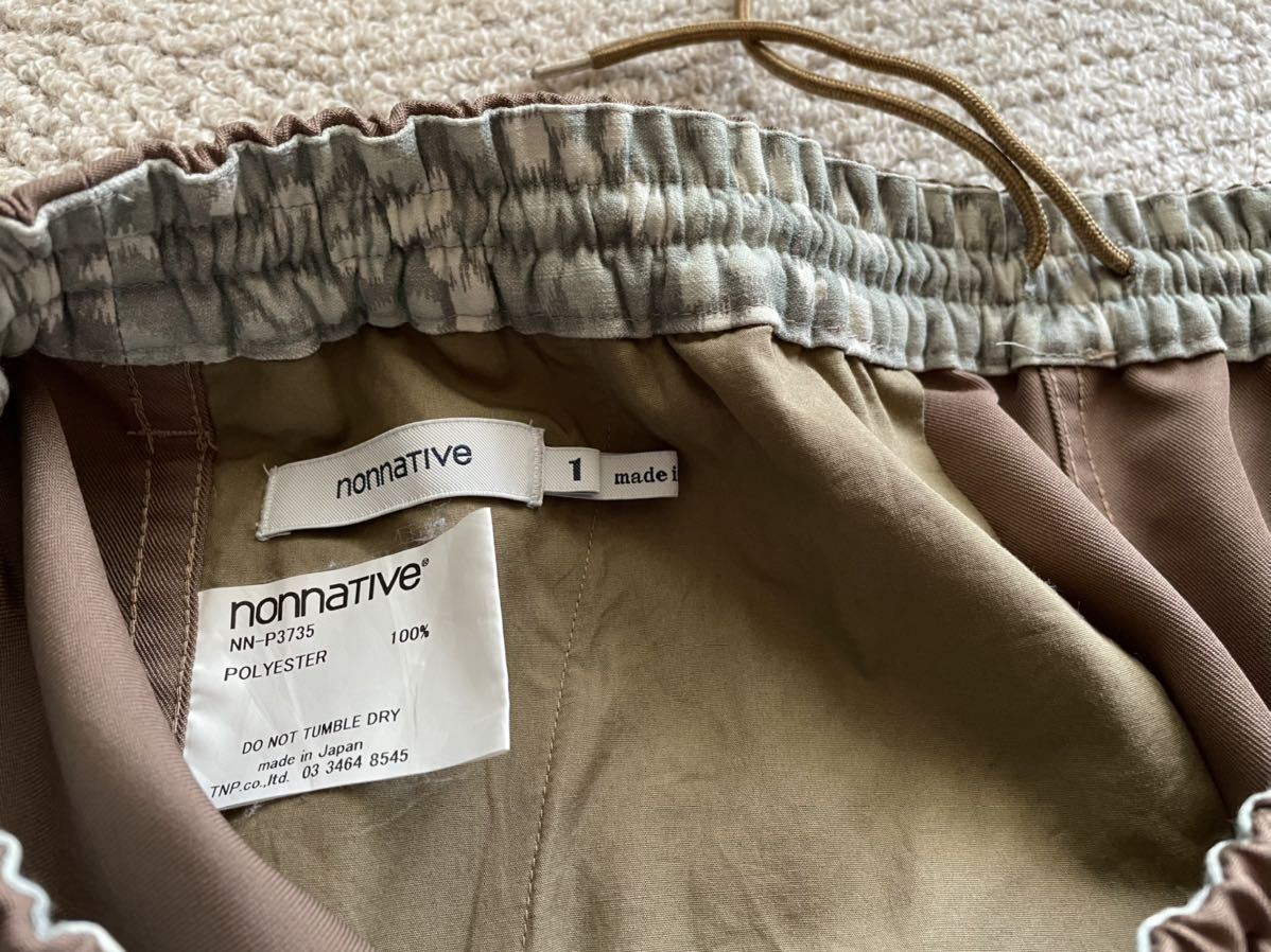 nonnative】20SS OFFICER EASY PANTS POLY TWILL BEIGE/1 ノン
