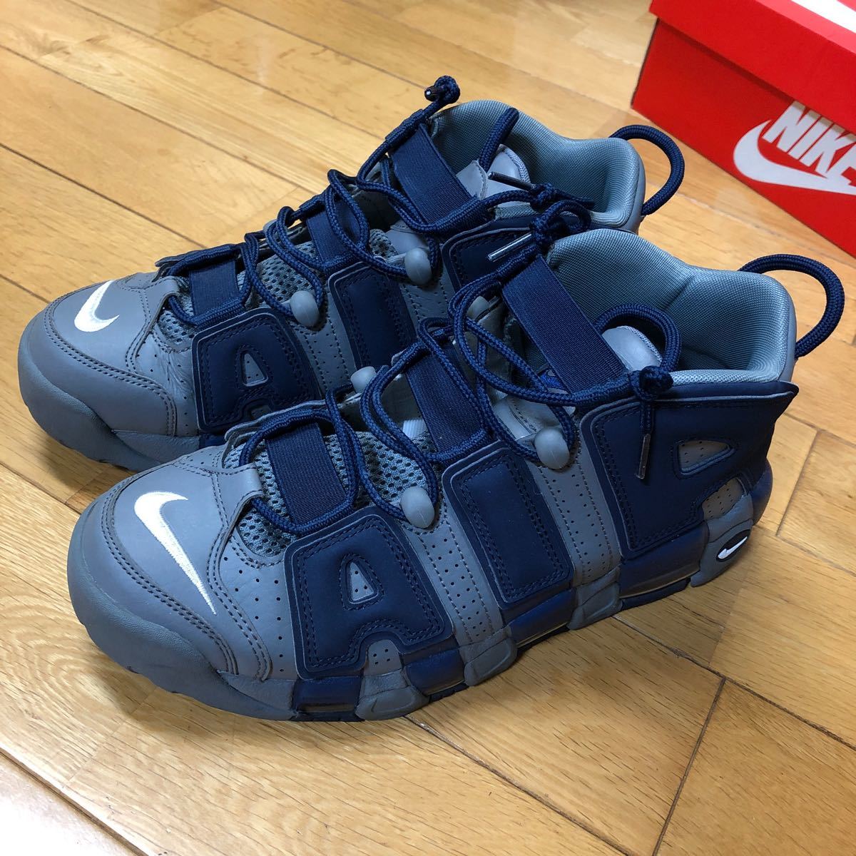 NIKE AIR MORE UPTEMPO "COOL GREYMIDNIGHT NAVY"を買うならスニーカーダンク | 【初売り