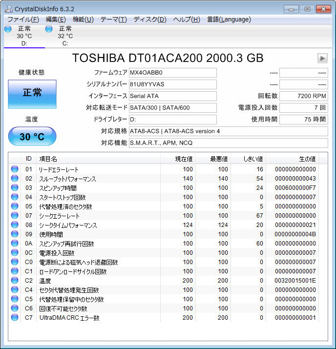 ★ 2TB ★ TOSHIBA 【 DT01ACA200 】 新同品 2021年製★YVAS_現品の情報です。