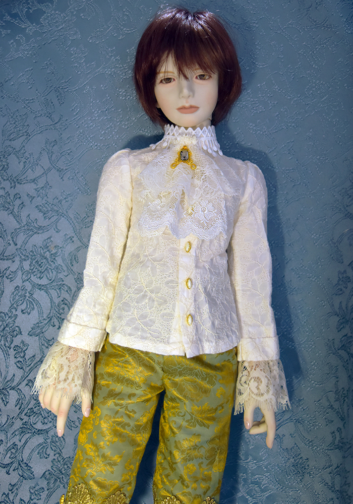 創作ビスクドール【金紗の少年】宝石アイ使用・60cm球体関節人形 創作ビスクドール【金紗の少年】宝石アイ使用・60cm球体関節人形