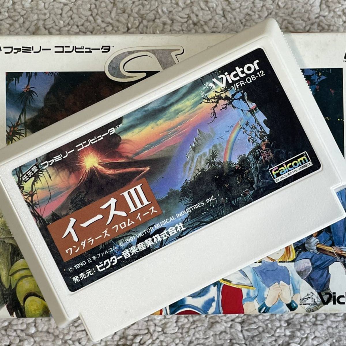 ゲームバランスは良作! 美品 完品 激レア イースlll 3 箱説ハガキ付