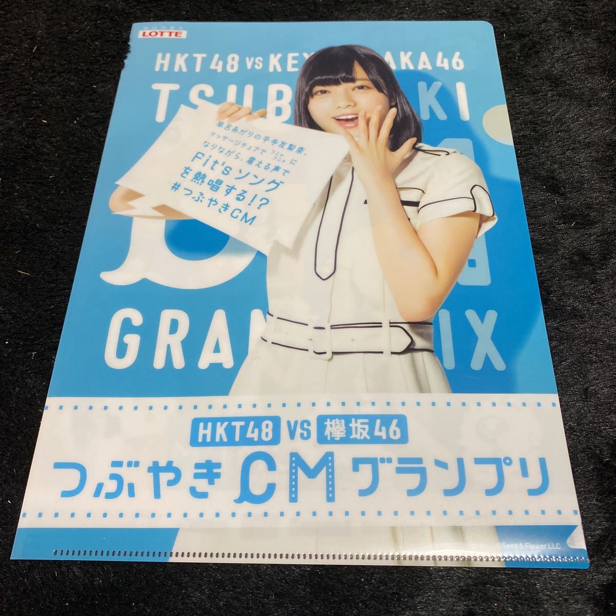 1 jpy start![ anonymity shipping, postage included ][ clear file ][ Lawson limitation, Lotte,HKT48vs zelkova slope 46....CM Grand Prix, flat hand . pear .]1 sheets 