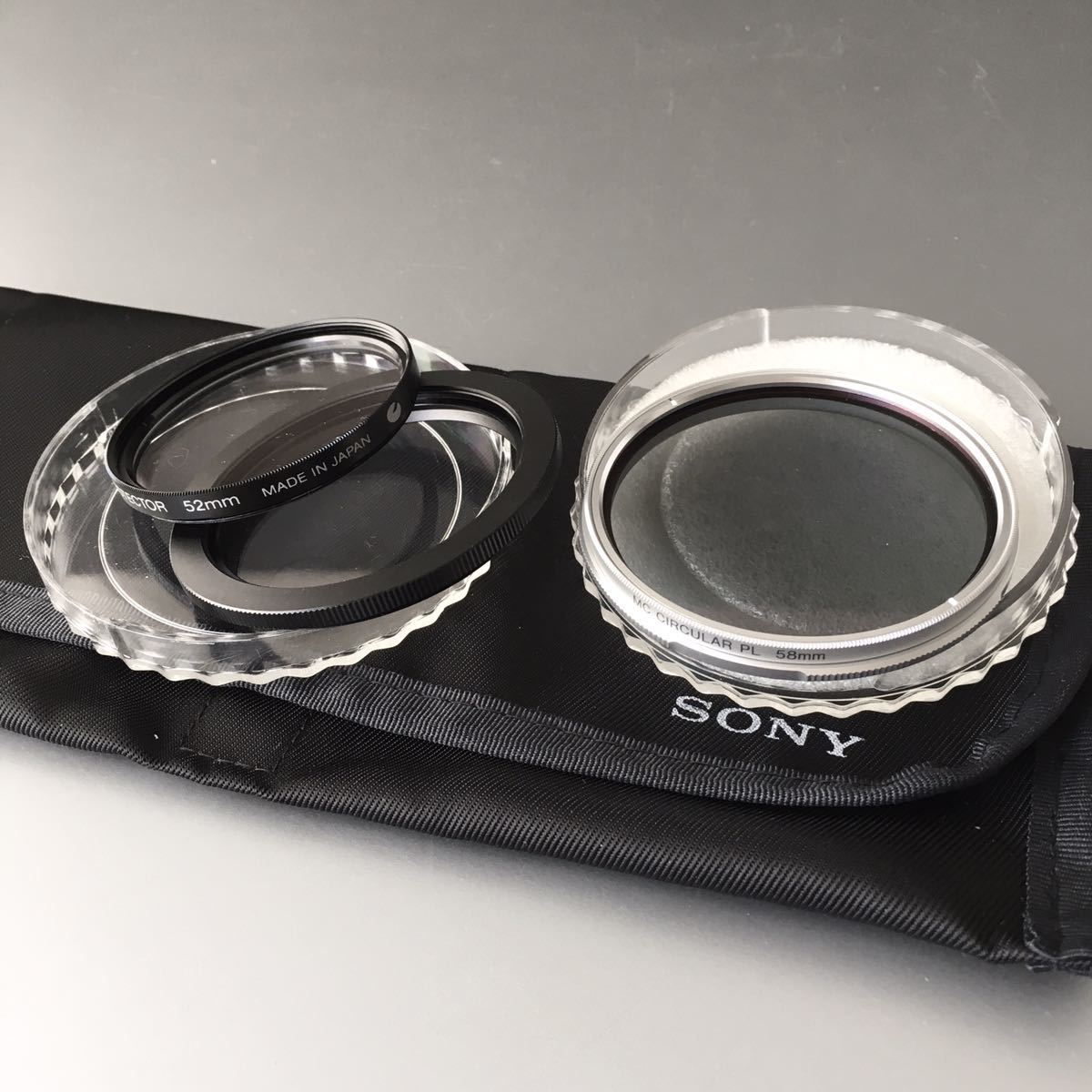 ソニー純正品】[SONY MC CIRCULAR PL 58mm 円偏光フィルター ソニー純正品】[SONY MC CIRCULAR PL 58mm 円偏光フィルター