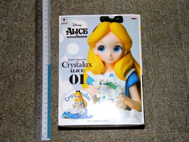 x品名x 中身は未使用?な感じ品　Disney Characters Crystalux ALICE 全1種フィギュア♪不思議の国のアリス ディズニーキャラクター人形_画像2