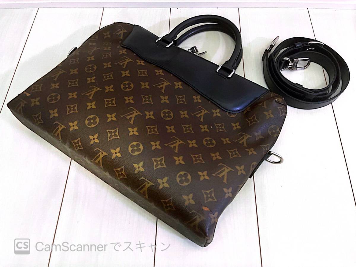 ルイヴィトン LOUIS VUITTON PDJ モノグラム マカサー ビジネスバッグ