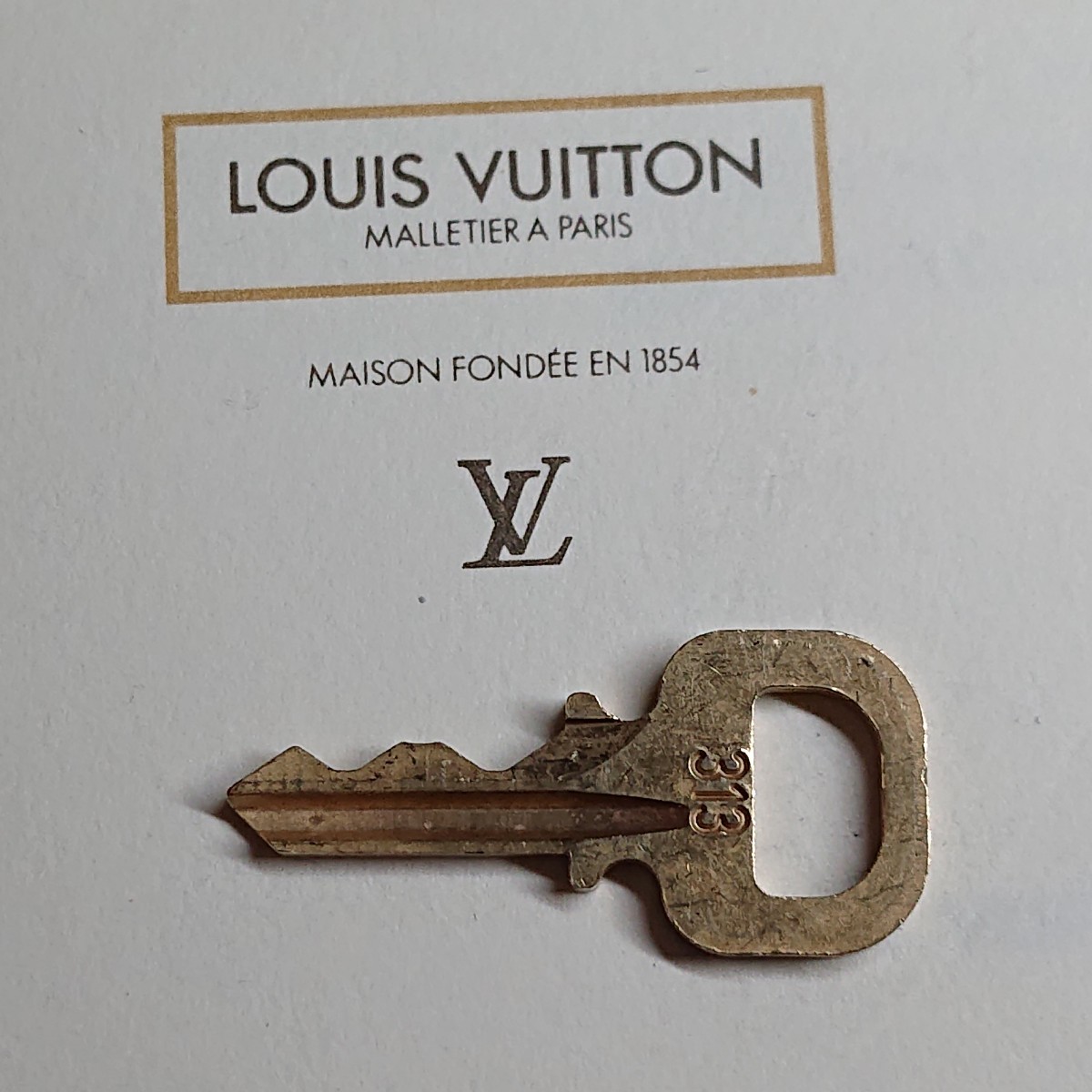 Louis Vuitton 313番 南京錠 鍵 ルイヴィトン ゴールド 解錠 キー  パドロック  カデナ スペアキー