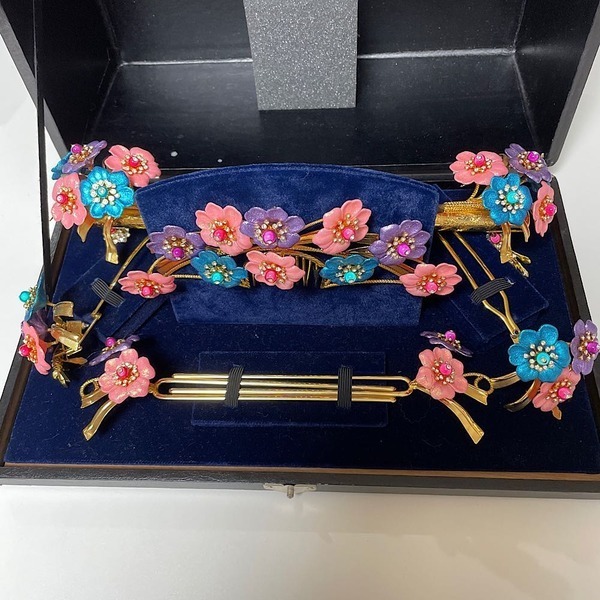 お買い得!】 花嫁さんの日本髪の簪セット26064# かんざし