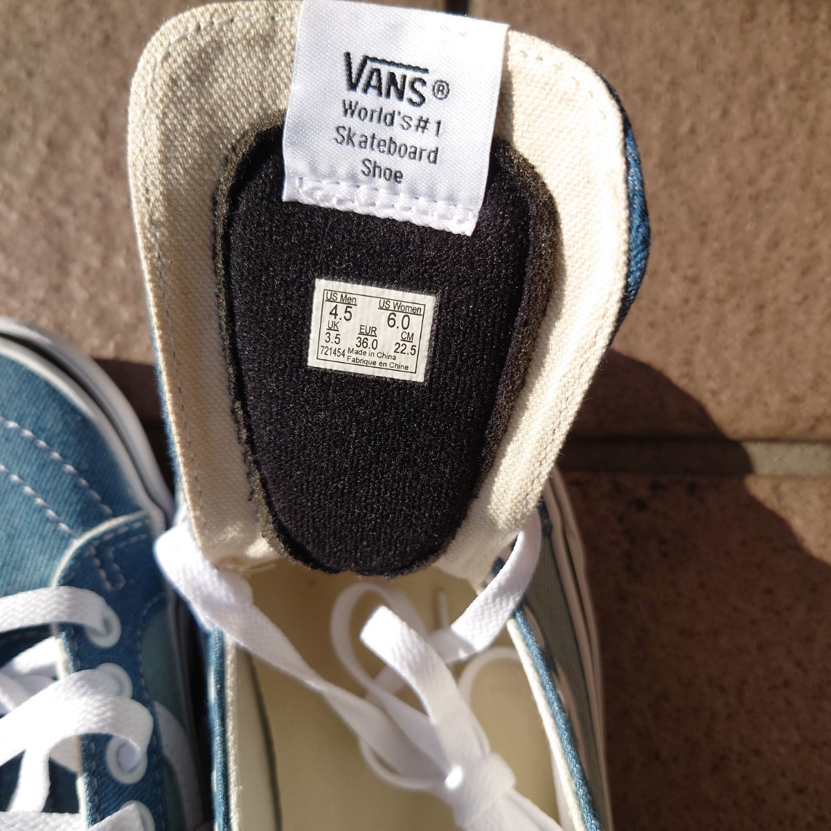 VANS SK8 MID ヴァンズ バンズ スニーカー ミドル デニム22.5