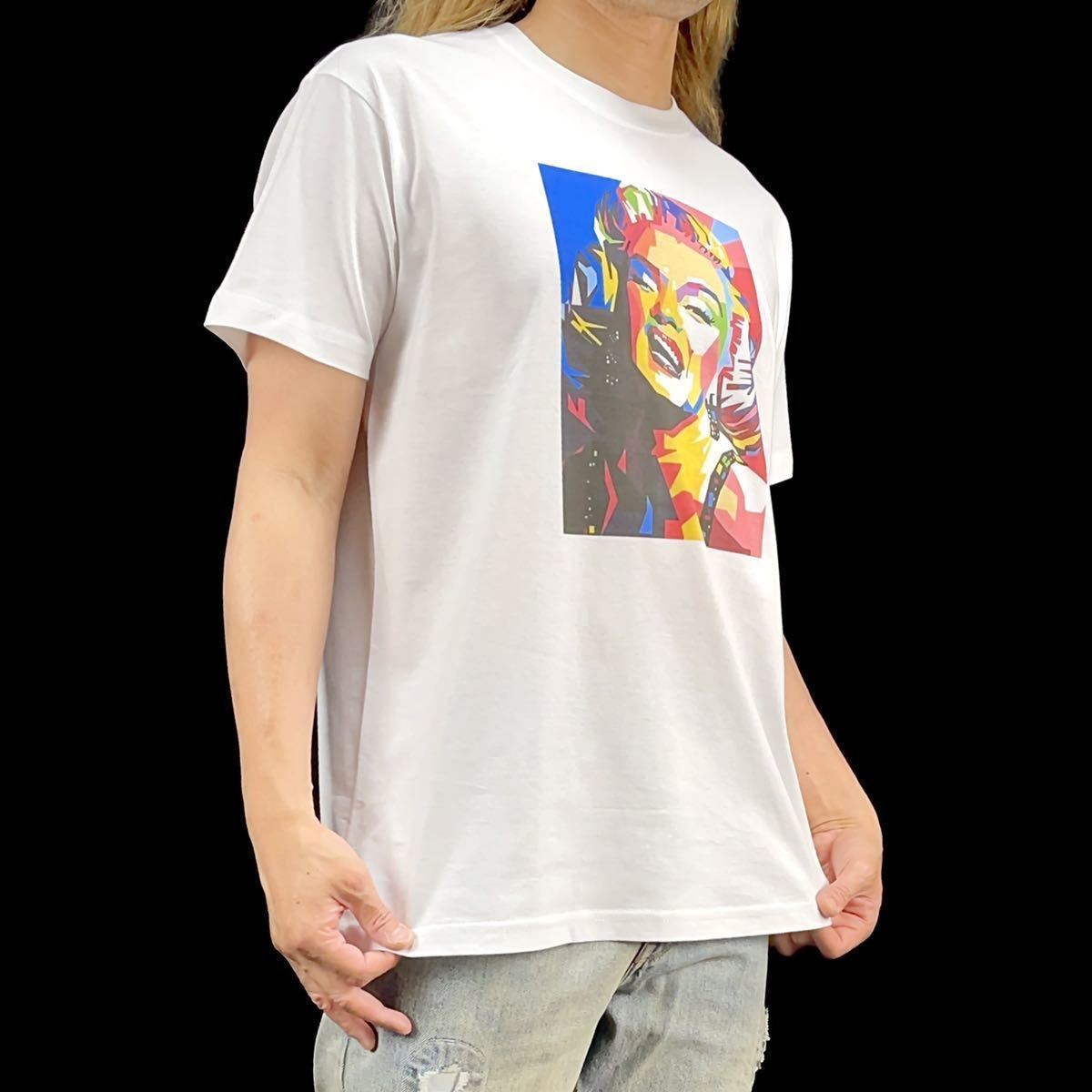 新品 マリリンモンロー 20世紀 セックスシンボル ハリウッド黄金期 映画 ブロンド女優 ポップアート Tシャツ Sサイズ 小さい タイト スリム_画像3