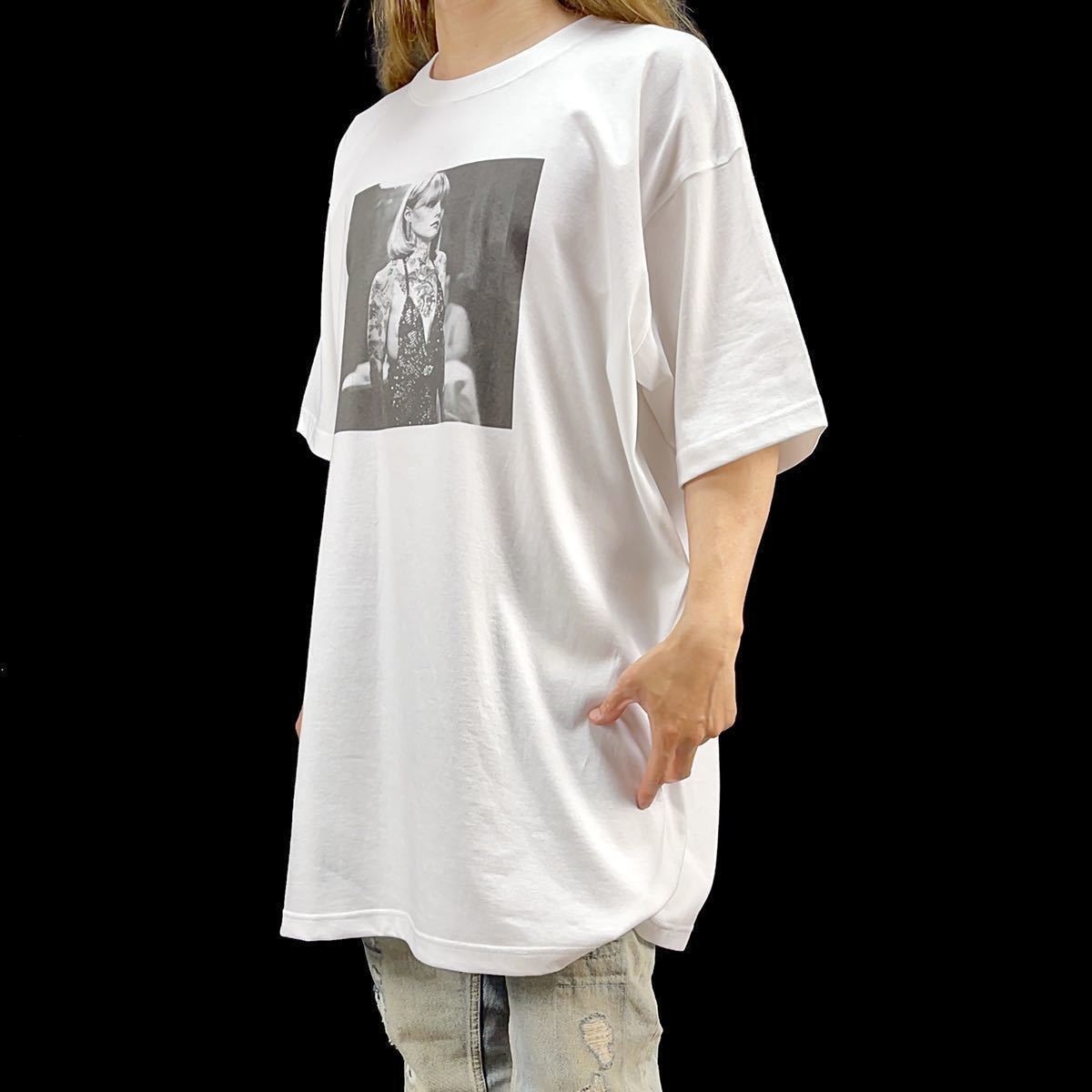 新品 スカーフェイス エルヴィラ タトゥー ミシェルファイファー アルパチーノ ギャング映画 大きい オーバー ビッグTシャツ 5XLサイズ UNI