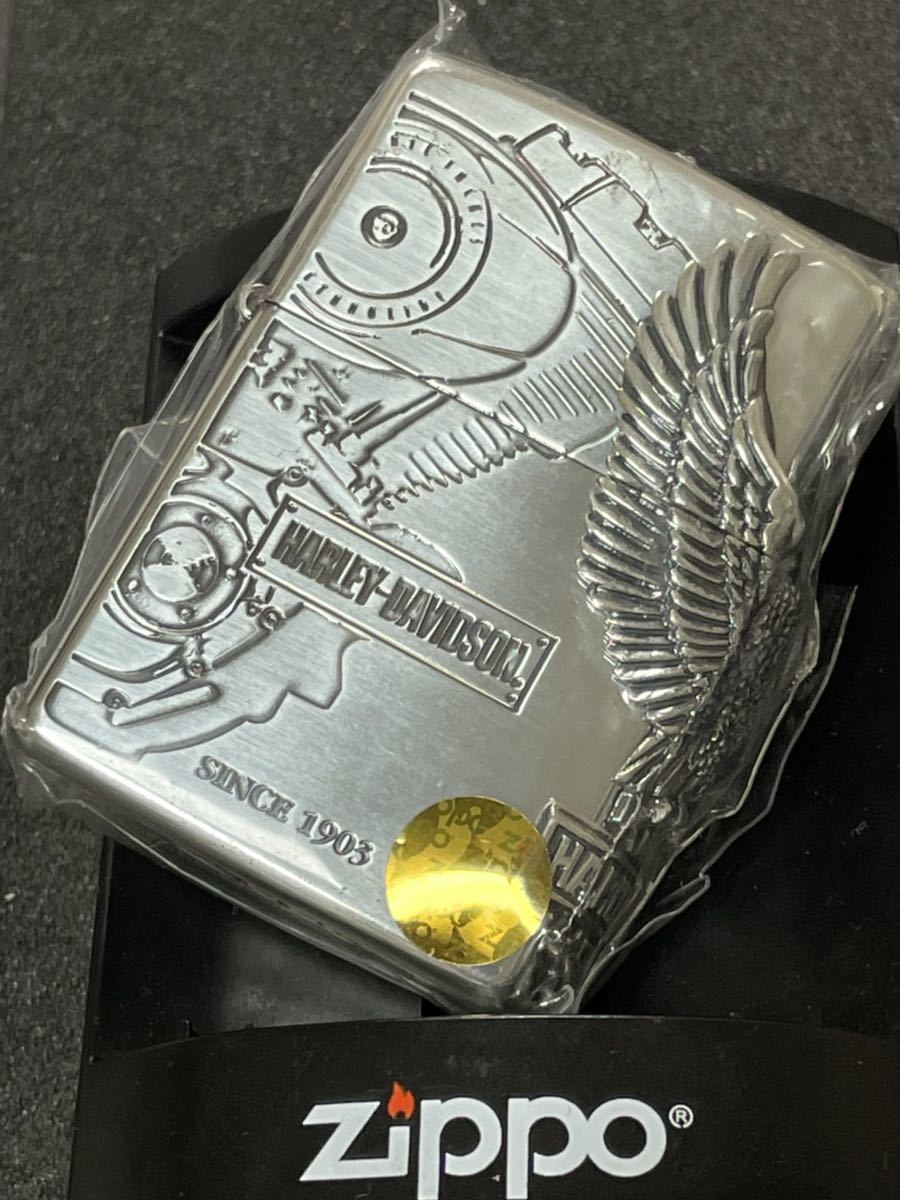 zippo ハーレーダビッドソン 立体メタル サイド イーグル 希少モデル 2012年製 HARLEY-DAVIDSON_画像1