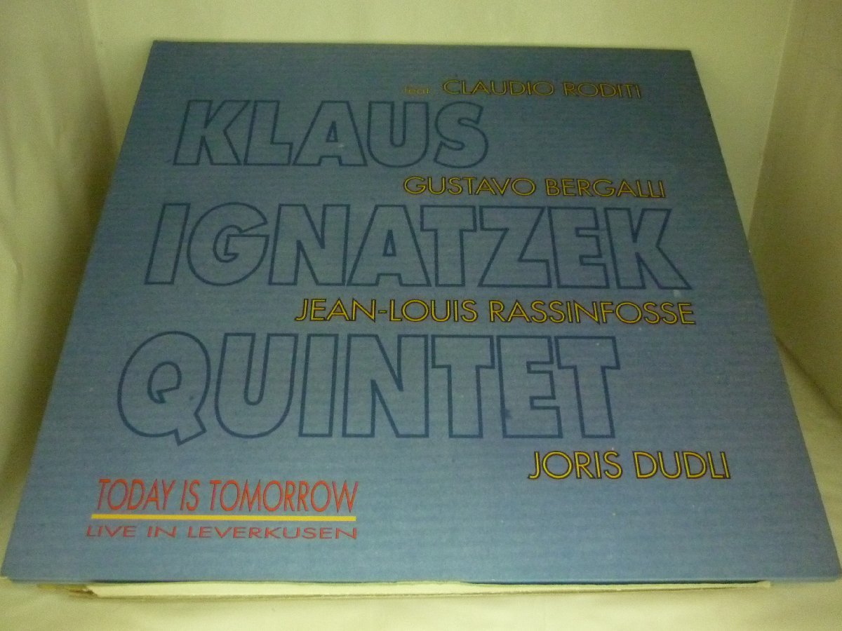 LPA20013　KLAUS IGNATZEK QUINTET クラウス・イグナツェク / TODAY IS TOMORROW LIVE IN LEVERKUSEN / ドイツ盤2LP 盤良好_画像1