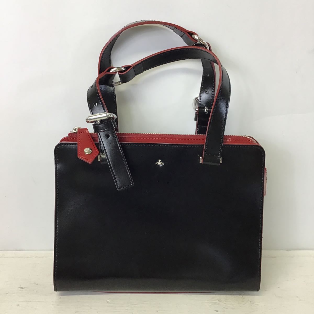 未使用】Vivienne Westwood 2way BAG レザーハンドバッグ SIMPLE TINY