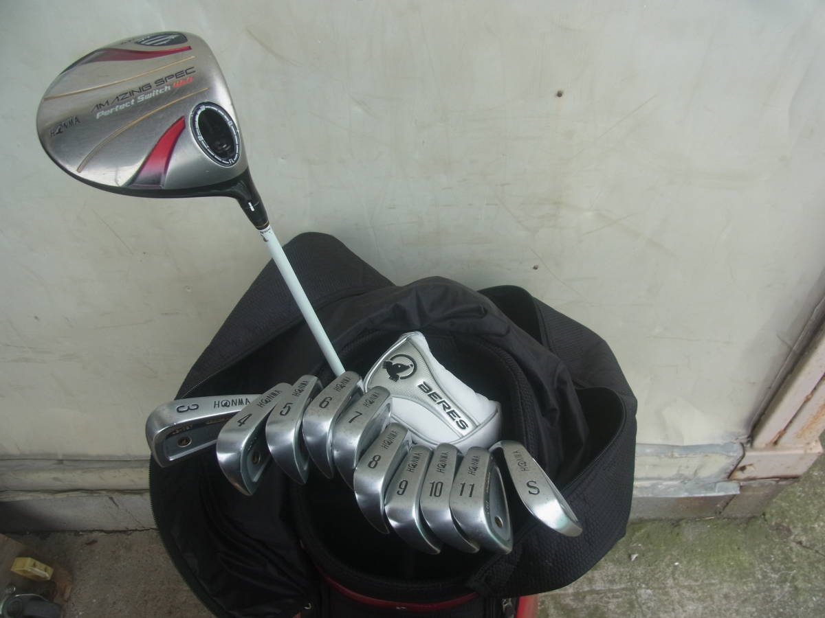 GG239/HONMA ホンマ ドライバー アイアン パター等 ゴルフクラブ12本