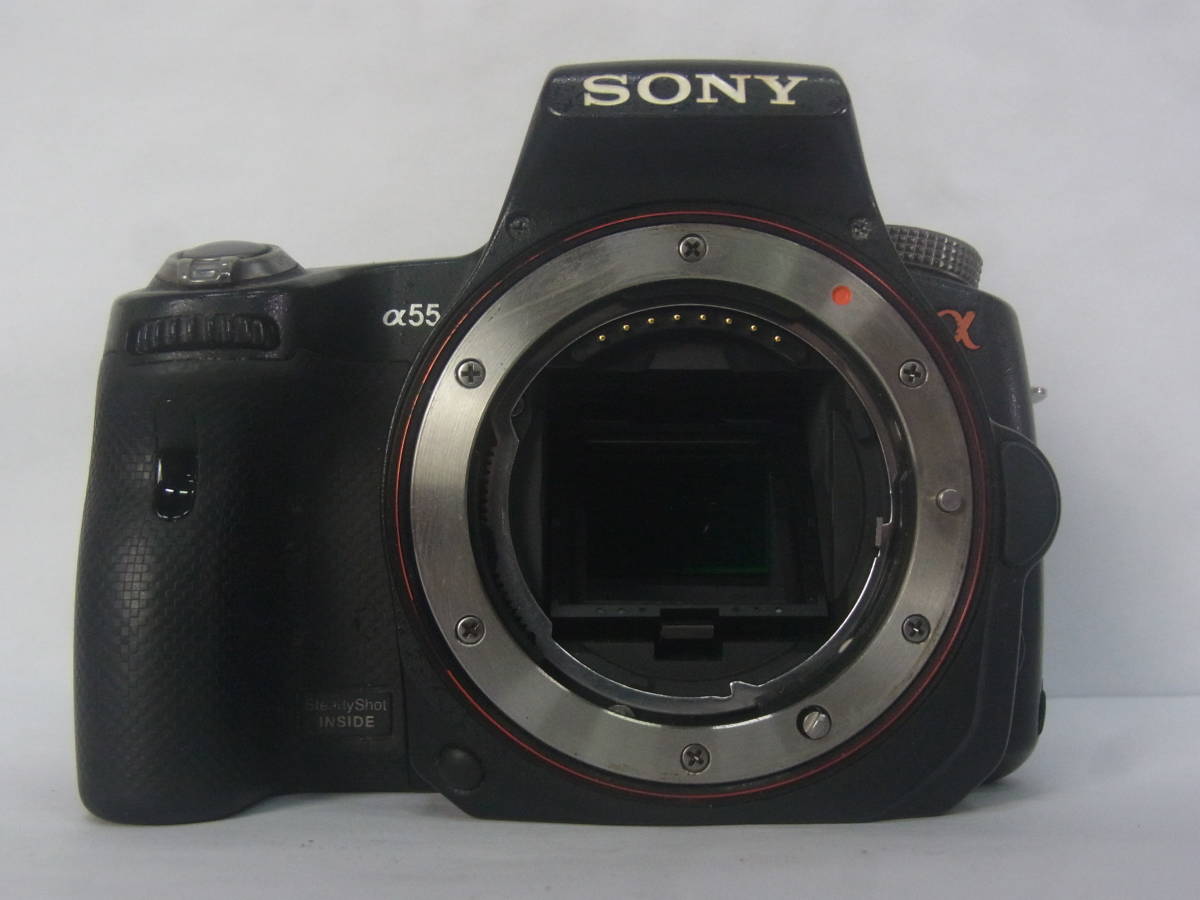 CE60/バッテリー付き/Sony ソニー α55 SLT-A55V HD AVCHD レンズ無し 一眼 デジタル カメラ_画像3