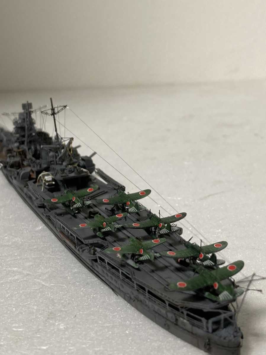国産高品質1/700 日本海軍航空巡洋艦　最上　精密塗装完成品 日本