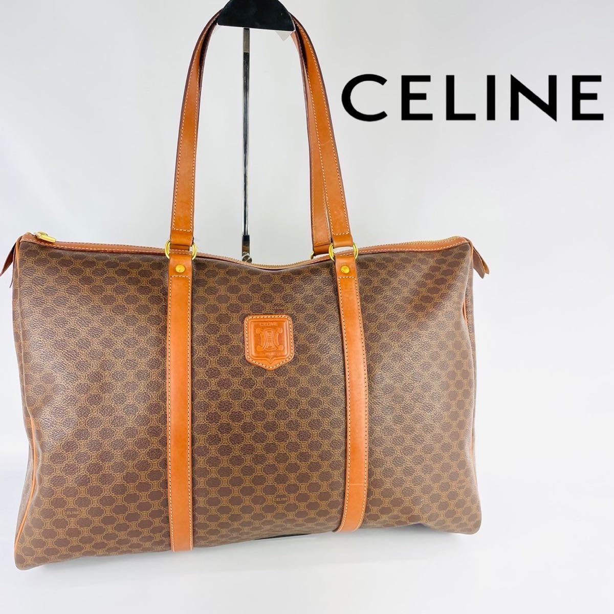 即日発送】CELINEセリーヌ大型トートバッグ マカダム トリオンフ
