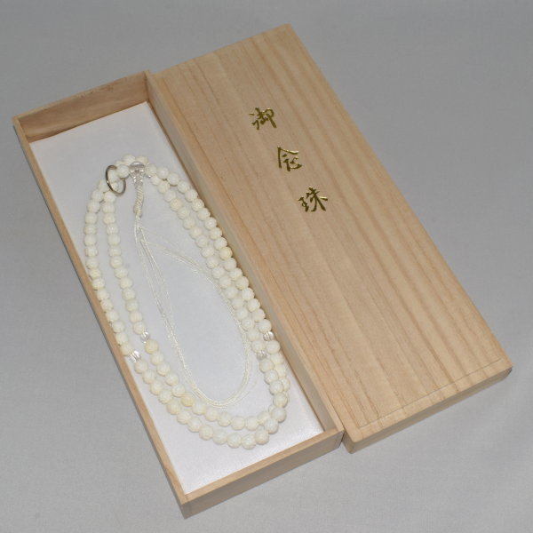 曹洞宗 お念珠 シャコガイ (シャコ貝) 蓮彫刻 (ロータス 曹洞宗 お念珠 シャコガイ (シャコ貝) 蓮彫刻 (ロータス
