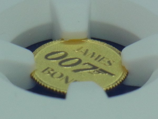 【真贋保証 最高鑑定】2020年 ツバル 007 ジェームズ・ボンド 2ドル 金貨 NGC MS70 モダンコイン_画像8