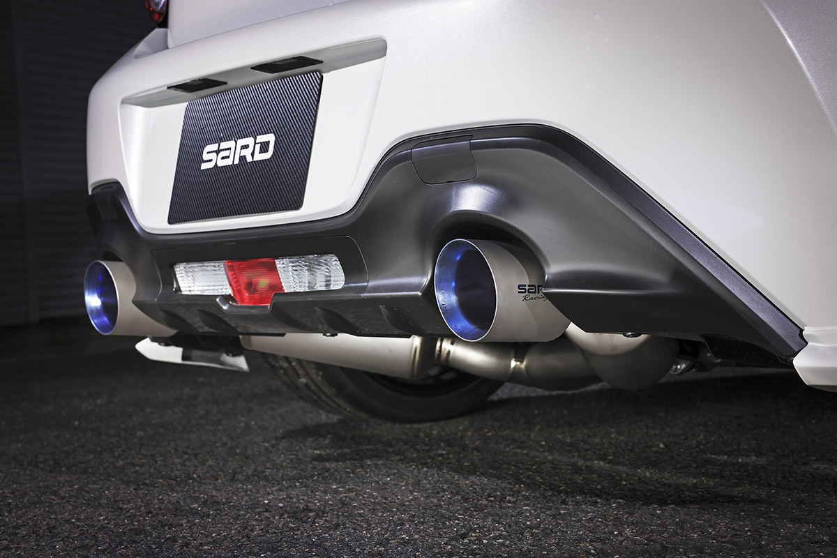 自動車関連業者直送限定 SARD BRZ 3BA-ZD8 Ti-Z MUFFLER マフラー フルチタン 左右2本出し スバル ZD8 6MT R3年7月～ サード (23007)_画像5