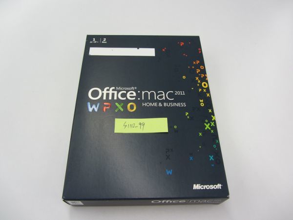 ★Microsoft office mac 2011 Home & Business ワード エクセル パワーポイント 1ユーザー 2MAC版 2台新規インストール可 N-064 2