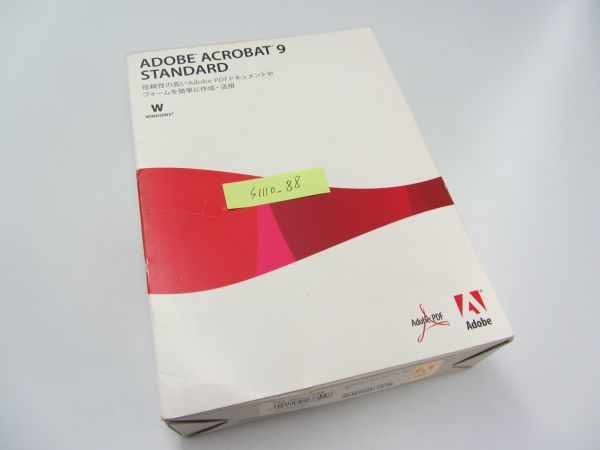 Adobe Acrobat 9 Standard Acroba to Japanese edition Windows version PDF regular goods general version license key attaching new install possible N-067 2