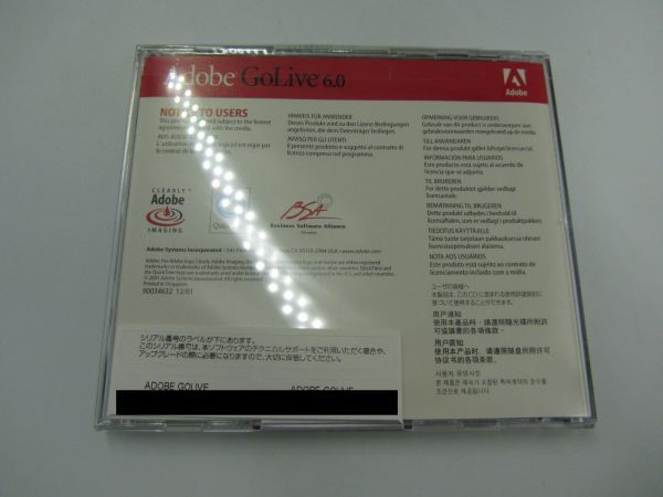  unopened goods Adobe Golive 6.0 Windows version Japanese edition license key attaching Windows version regular goods red temikN-140 2