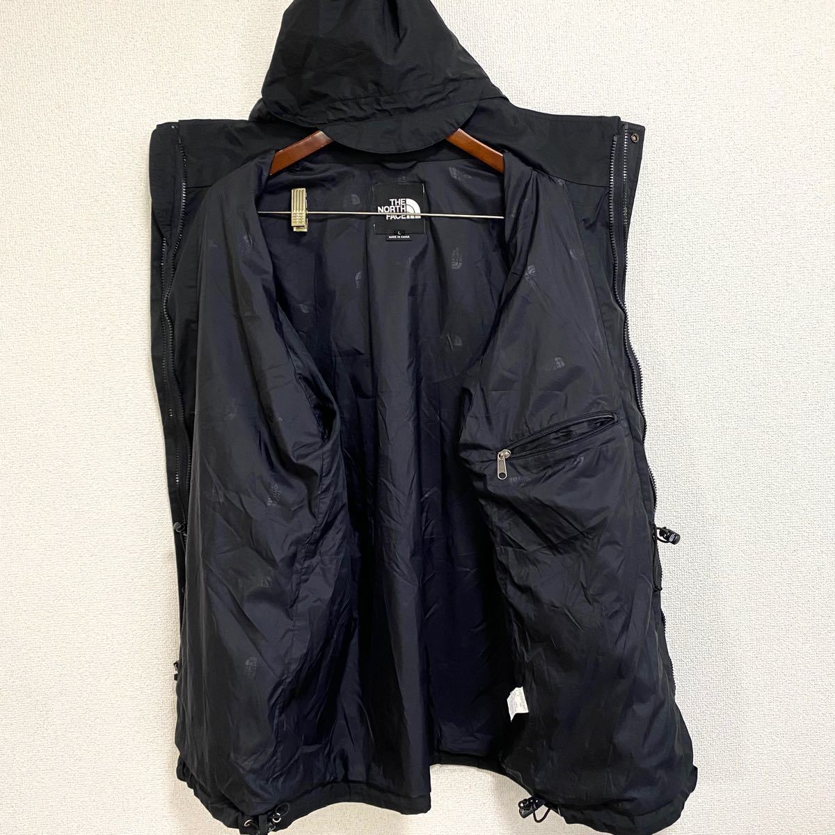 美品希少THE NORTH FACE マウンテンパーカー メンズL ブラック ノース