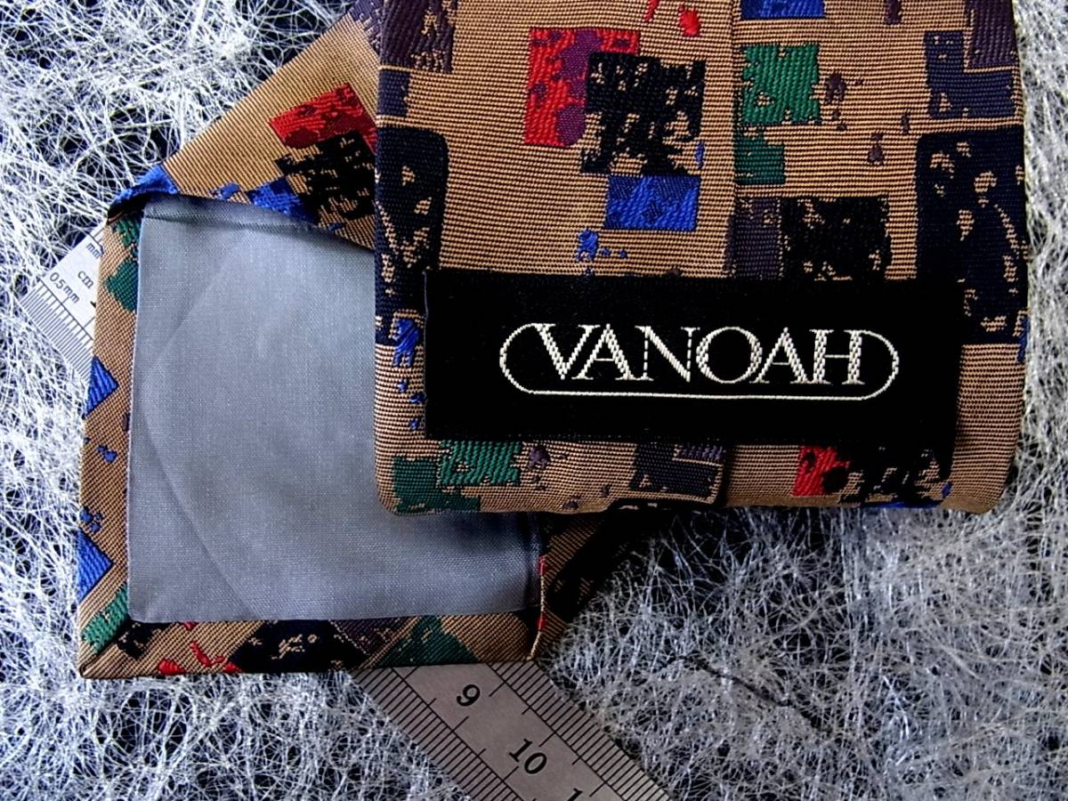 CH0895良品 【京都・老舗ネカド・刺繍】ヴァノーＶＡＮＯＡＨ/ネクタイ_画像2