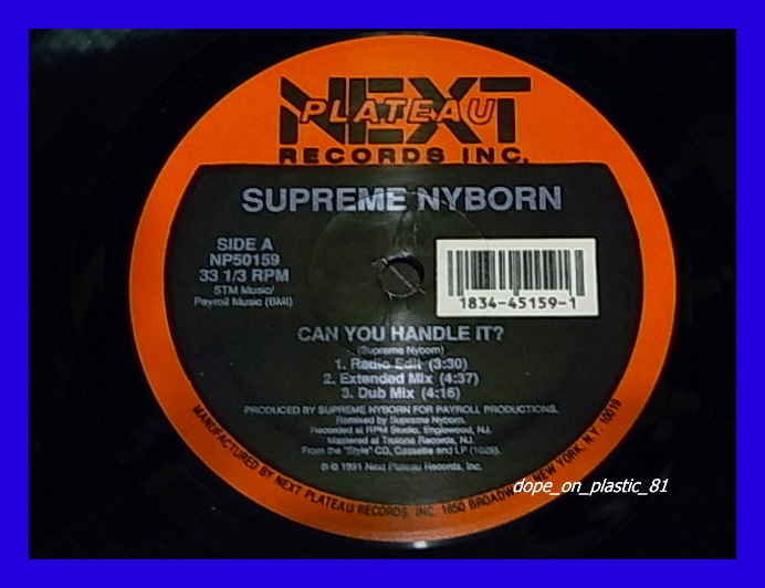 Supreme Nyborn / Can You Handle It?/US Original/5点以上で送料無料、10点以上で10%割引!!!/12'_画像1