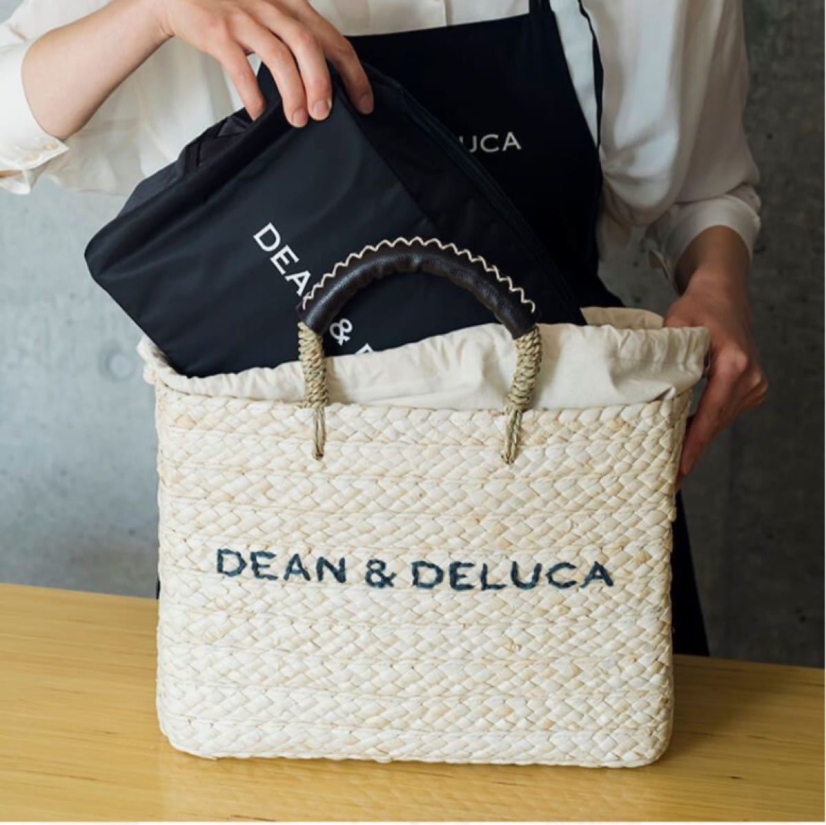 DEAN＆DELUCA×BEAMS COUTURE　保冷かごバッグ　ディーンアンドデルーカ　ビームスクチュール　限定品　売切　完売