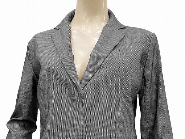 FM ultimate beautiful goods * Untitled *UNTITLED* gray * cotton cotton .*3 point * setup * pants * skirt suit *2 number (S~M corresponding * lady's * formal 
