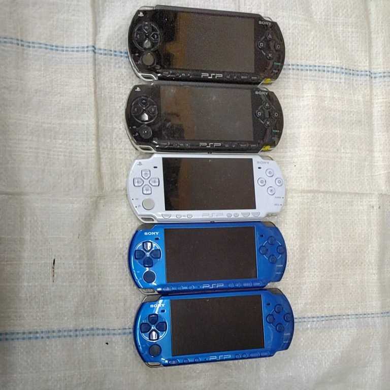 ☆ PSP 本体 5台セット PSP-1000×2, PSP-2000×1, PSP-3000×2 まとめ