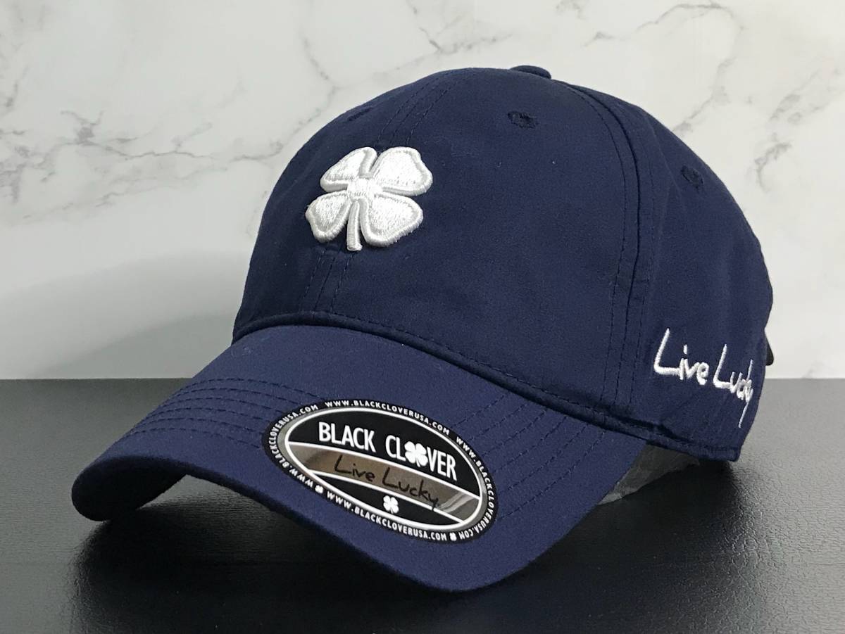 【未使用品】647S 上品★BLACK CLOVER ブラック・クローバー ゴルフ キャップ 帽子 CAP 上品で高級感のあるネイビー♪《FREEサイズ》_画像1