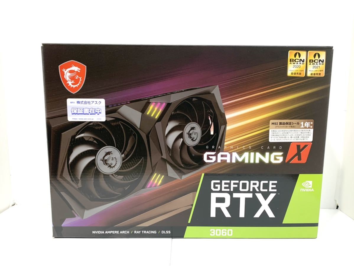 ★☆【新品未使用】MSI GeForce RTX 3060 GAMING X 12G LHR仕様 グラフィックボード グラボ エムエスアイ☆★