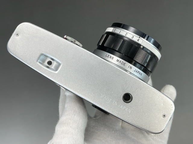 オリンパス OLYMPUS PEN-F E.Zuiko Auto-W 1:4 f=25mm コンパクト一眼レフ フィルムカメラ USED品_画像6